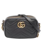 Gucci Vintage Pre-owned Laeder axelremsvskor Black, Dam