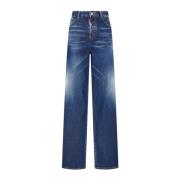 Dsquared2 Wide Jeans Blue, Dam