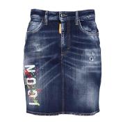 Dsquared2 Denim Skirts Blue, Dam