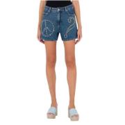 Moschino Denim Shorts med Nitar Blue, Dam