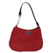 Prada Vintage Pre-owned Nylon prada-vskor Red, Dam