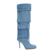 The Attico Blå Denim Sienna Ankelboots Blue, Dam