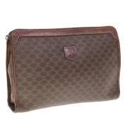 Celine Vintage Pre-owned Laeder kuvertvskor Brown, Dam