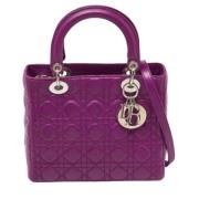 Dior Vintage Pre-owned Laeder totevskor Purple, Dam