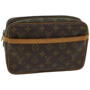 Louis Vuitton Vintage Pre-owned Canvas kuvertvskor Brown, Dam