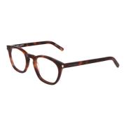 Saint Laurent Fyrkantig Ram Glasögon SL 28 OPT Brown, Unisex