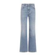 Chloé Blå Distressed Bomull Jeans Blue, Dam