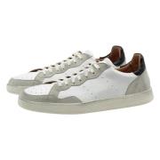 Elia Maurizi Vintage Läder Sneaker Kansas Svart Multicolor, Herr