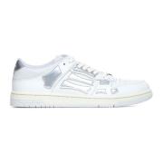 Amiri Vita Metalliska Låga Top Sneakers White, Dam