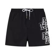 Dsquared2 Svart Havskläder Boxer Midi Black, Herr