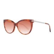 Jimmy Choo Brun Cat Eye Solglasögon med Orange Gradient Brown, Dam