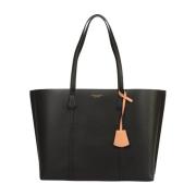 Tory Burch Svart Triple-Compartment Tote Väska Black, Dam