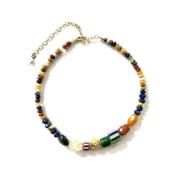 Gachon Pothier Puka Stone Halsband Multicolor, Herr