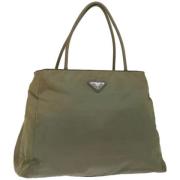 Prada Vintage Pre-owned Nylon prada-vskor Green, Dam