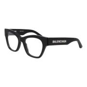 Balenciaga Fyrkantig Ram Glasögon Black, Unisex