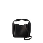 TotêMe Svart Läder Bucket Bag Skulderstil Black, Dam