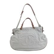 Chanel Vintage Pre-owned Laeder totevskor Gray, Dam