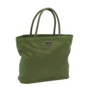 Prada Vintage Pre-owned Nylon prada-vskor Green, Dam