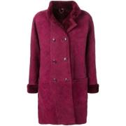 Yves Saint Laurent Vintage Pre-owned Mocka ytterklder Purple, Dam