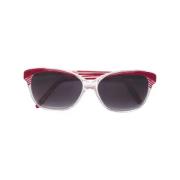 Yves Saint Laurent Vintage Pre-owned Acetat solglasgon Red, Dam