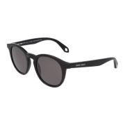 Armani Runda Acetat Solglasögon Black, Unisex