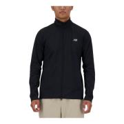 New Balance Tech Knit Full Zip Sweater Black, Herr