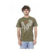 Cavalli Class T-shirt med logotryck Green, Herr