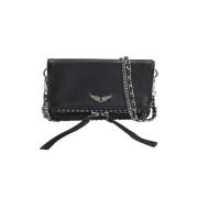 Zadig & Voltaire Laeder crossbodyvskor Black, Dam