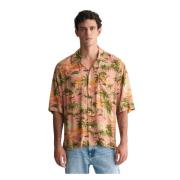 Gant Kortärmad hawaiianskjorta lös passform Multicolor, Herr