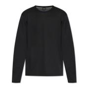 Brioni Långärmad T-shirt Black, Herr