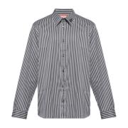 Diesel Skjorta `S-Turner-Stripe-D` Black, Herr