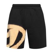 Diesel Shorts `P-Crow-Bleach` Black, Herr