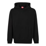 Diesel Hoodie med Megoval-D Stil Black, Herr