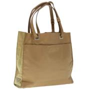 Prada Vintage Pre-owned Nylon totevskor Beige, Dam