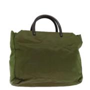 Prada Vintage Pre-owned Nylon prada-vskor Green, Dam