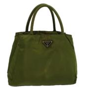 Prada Vintage Pre-owned Nylon prada-vskor Green, Dam