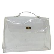 Hermès Vintage Pre-owned Plast handvskor White, Dam