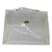 Hermès Vintage Pre-owned Vinyl handvskor White, Dam