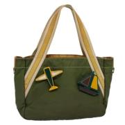 Prada Vintage Pre-owned Nylon totevskor Green, Dam