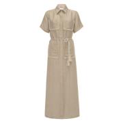 MVP wardrobe Antibes Dress Beige, Dam