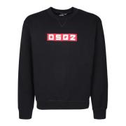 Dsquared2 Svart Sweatshirt Ss24 Herrmode Black, Herr