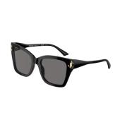 Jimmy Choo Polariserade Mörkgrå Solglasögon Black, Unisex