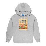 Kappa Haribo Hoodie Grå Marl Gray, Herr