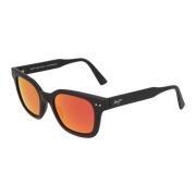 Maui Jim Fyrkantiga Acetat Solglasögon Shore Break Black, Unisex