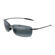 Maui Jim Metallram Rektangulära Solglasögon Black, Unisex