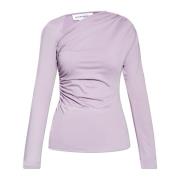 Victoria Beckham Draped Top Purple, Dam