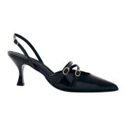 Alohas Joelle Onix Svart Läderpumps Black, Dam