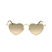 Saint Laurent Hjärtformade Solglasögon New Wave LouLou Yellow, Unisex