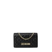 Love Moschino Quiltad Axelväska Höst/Vinter Kollektion Black, Dam