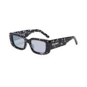 Palm Angels Svart Crystal Havana Solglasögon Black, Unisex